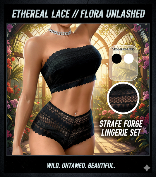 Floral Lace Strapless Set: Wireless Freedom. Unpadded Comfort. The Perfect Invisible Lingerie for Your Special Occasions. Shop S-XL.