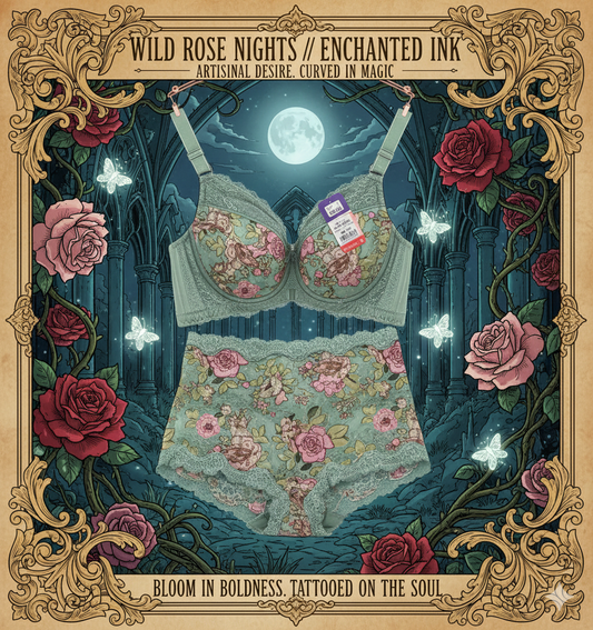 Full Coverage Support Bra Set for Full Figure Women: Sexy Floral Printed Embroidery Lingerie - High-Impact Plus Size Bra Suit (34-48 B-F)